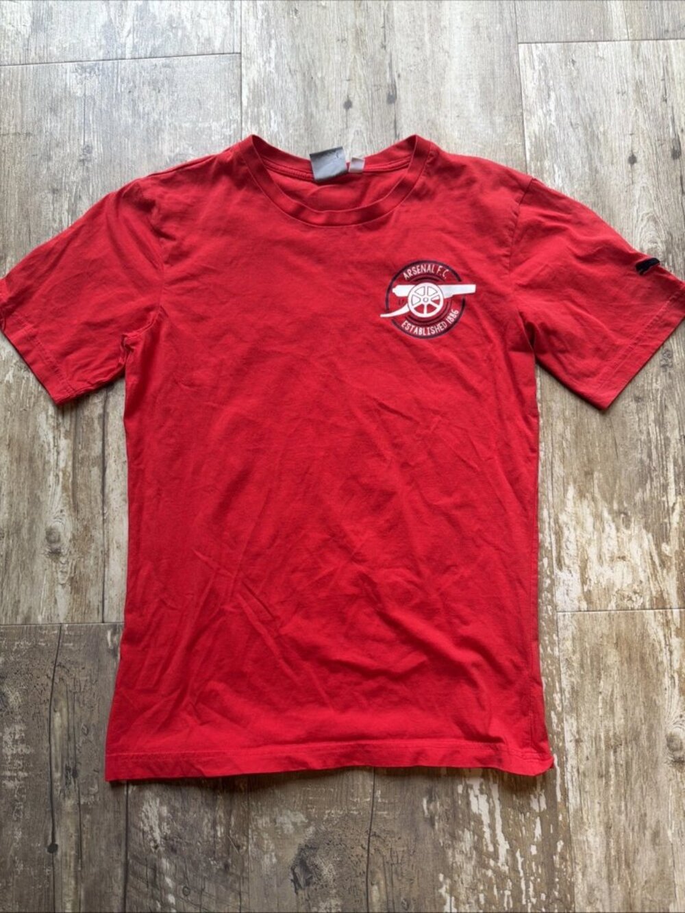 ARSENAL FC Established 1886 PUMA Short Sleeve Red T-Shirt Youth Small
